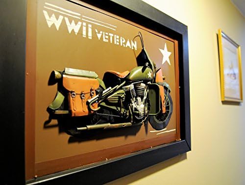 Стари и Модерни Занаяти Ретро Мотоциклети от времената на Втората световна война 3D Живопис