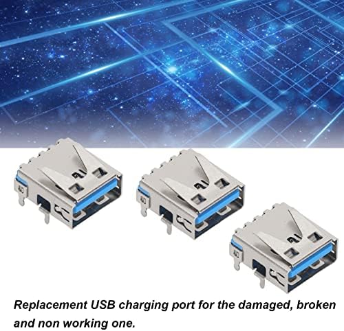 Подмяна на USB-порт за зареждане за Ps5 за Ps5 Конектор USB порт за зареждане Метален 5 бр. за Ps5 USB порт за зареждане