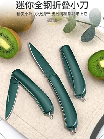 コス·ショー Сгъваем Нож за плодове Сгъваем Нож за почистване на зеленчуци Студентски Преносим Нож за Пъпеш и плодове Офис
