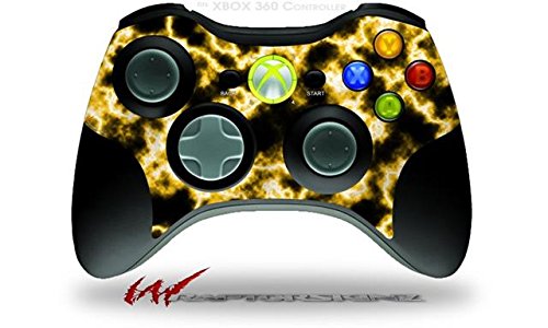 Electrify Yellow - Vinyl стикер в стил WraptorSkinz, съвместима с безжичен контролер за XBOX 360 (контролер В комплекта