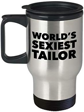 Най-секси в света Чаша за шивач HollyWood & влакното наблизо, Подарък Пътна Чаша за Шивачи, Чашата за Кафе С Изолация