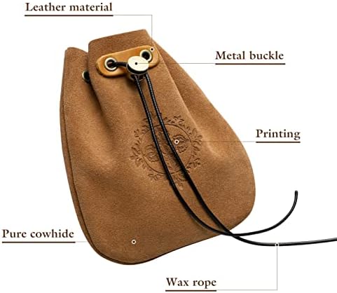Чанти и калъфи за бижута STOBOK Средновековен Колан Чанта Кожена Чанта За Бижута На съвсем малък, Ретро Бижута Торбичка