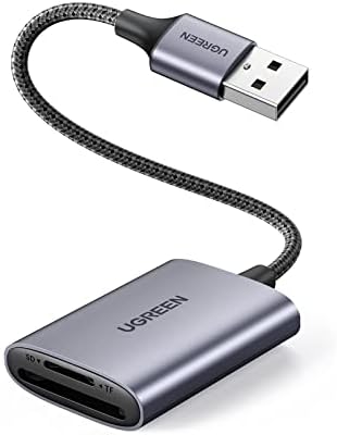 UGREEN USB SD Четец на Карти и Адаптер за USB 3.0 за Micro SD карти Алуминиева Мулти 2-в-1 Преносим Устройство за Четене