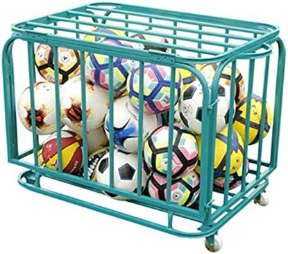Teerwere Стойка за топки Спортна количка за топки за Съхранение на топки за футбол, Волейбол Стойка за футболни топки