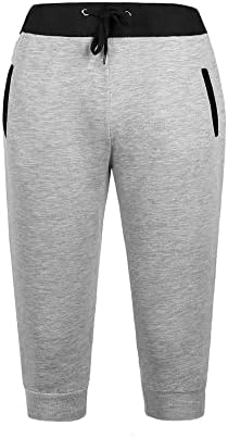 Мъжки къси панталони-бермуди за джогинг с джобове, спортни, ежедневни експозиции на дължина до коляното на тренировка