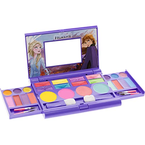 Компактен набор от козметика Дисни Frozen 2 - Townley за момичета с Огледало, 22 гланц за устни, 4 блясък за тяло, 6