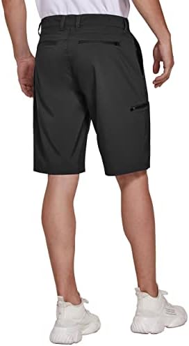 Мъжки къси панталони PULI за голф Hybrid Dress, Ежедневни Панталони-Чино, Стрейчевые, с Плоска предна част, Леки, бързо