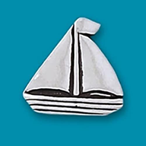 Basic Spirit Sailboat - Калай Монета Ръчно изработени с Плавен ход, Подарък за мъже и Жени на брега на Океана, Подарък
