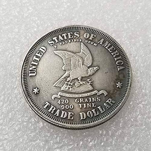 1873 Американската Безплатна Антични Копирни Монета Morgan Възпоменателна Монета Американска Монета Творчески Забавен