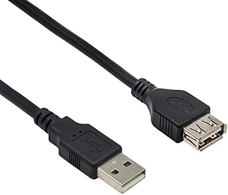 Кабел-удължител 15Ft A M/F USB2.0 Черно, 10 бр.