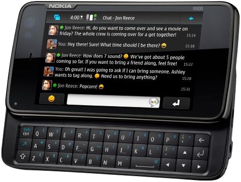 Nokia N900 Отключени телефон / Мобилен компютър с 3,5-инчов сензорен екран, QWERTY клавиатура, 5-мегапикселова камера,