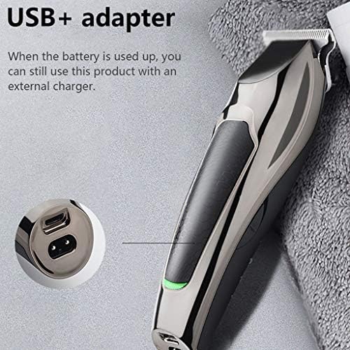 FAFKLF Машина За Подстригване на Коса USB Акумулаторна Машина За Подстригване на Коса С Регулируеми Стоманени Остриета