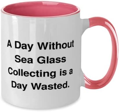 Подаръци за колекционери на морски стъкло на шега, Ден без Сбирка на морския стъкло - това, в два цвята Чаша с 11 грама