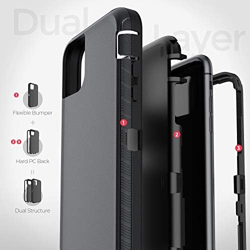 Калъф ORIbox, съвместим с калъф за iPhone 12, Съвместим с калъф за iPhone 12 pro, Сверхпрочный устойчив на удари калъф