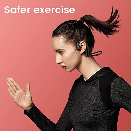 Слушалки Byikun Bluetooth, Безжични Слушалки с Безжични слушалки с костна проводимост-Hi-Fi, Bluetooth 5.2 с подкрепата