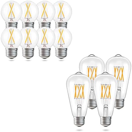 8 Опаковки led лампи E26 мощност от 2 W 12 v мощност от 25 W В еквивалент на [A15] и 4 Опаковки електрически крушки с