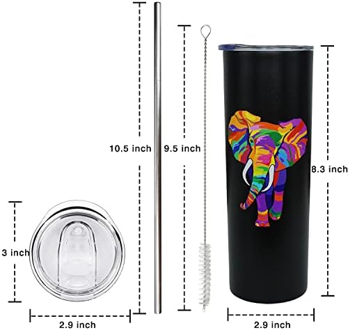 Чаша във формата на слон с капак и соломинкой Подаръци във формата на слон, за жени, мъже - Своеобразна чаша във формата