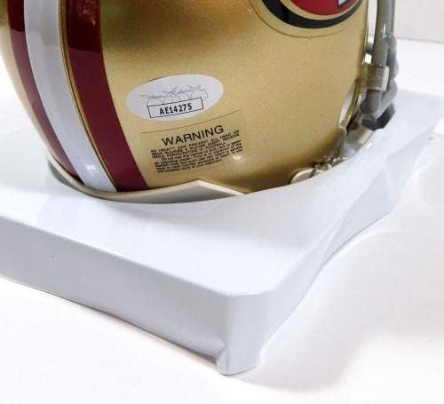 Тори Смит Подписа на мини-Футболен Каска 49ers JSA Auto - Каски NFL С автограф