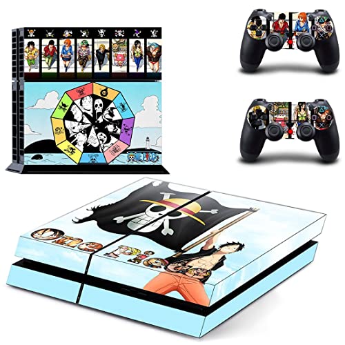 Аниме One And Two Piecee Luffy Zoro Санджи Асо Стикер на кожата PS4 или PS5 Стикер за Sony PlayStation 4-5 Конзола и