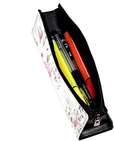 TBOUOBT козметични чанти, козметични чанти за жени, Малки Пътни Чанти за Грим, Пасторальный Розово Цвете, Реколта Роза
