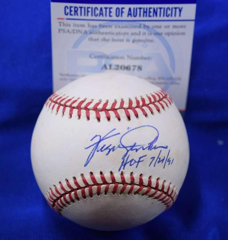 Фърги Дженкинс КОПИТО 91 PSA DNA Coa Автограф на Националната лийг Бейзбол с Автограф - Бейзболни топки с автографи