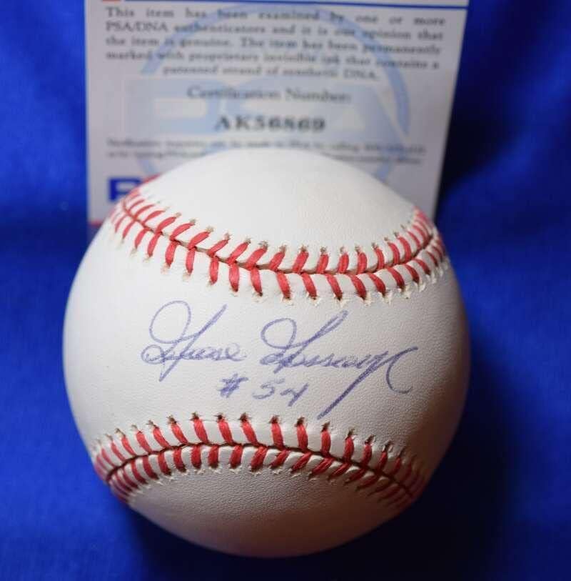 Goose Gossage PSA ДНК Coa Автограф на Американската лига OAL Подписан Бейзбол 1 - Бейзболни Топки с Автографи