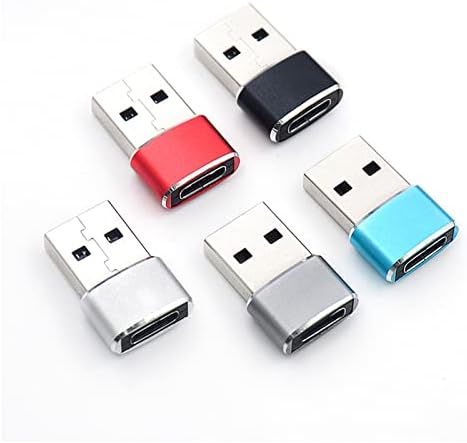 USB Адаптер C 5 бр., Зарядно Устройство, USB C от Жените към Мъжете, Конвертор Зарядно Кабел, Конектор за iPhone на Apple