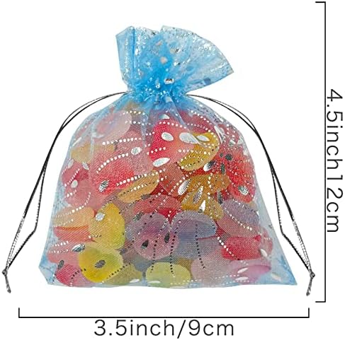 Bnsikun 50 бр. Подаръчни Торбички От Органза В съвсем малък, Подарък Торбичка За Бижута От Органза, Торбичка За Бонбони,