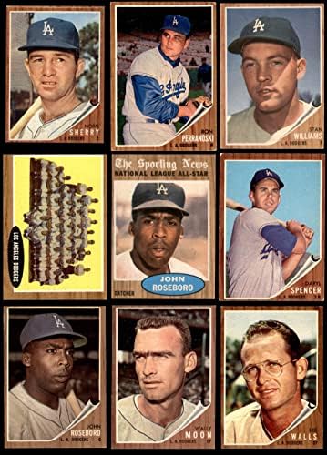 1962 Печели Лос Анджелис Доджърс В екипа на сет Лос Анджелис Доджърс (сет) VG/EX Dodgers