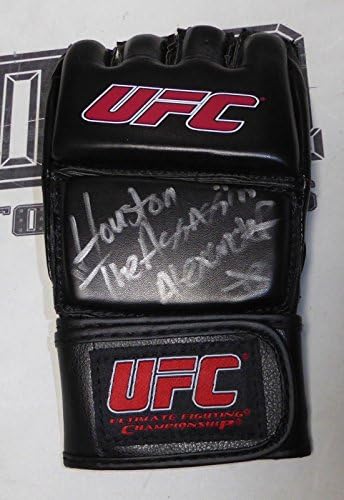 Хюстън Александър Подписа Автограф UFC Ръкавица PSA/DNA COA 71 75 78 Fight Night 13 - Ръкавици UFC с Автограф