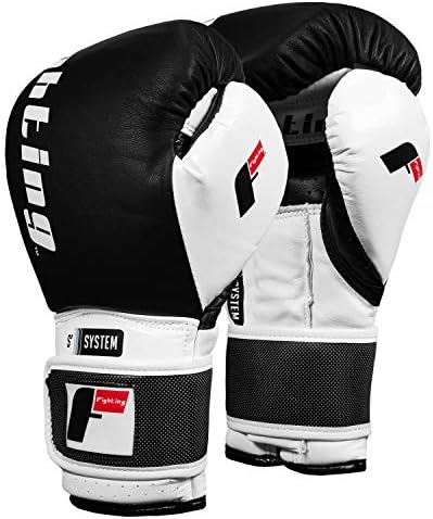 Ръкавици за Спарринга Fighting Sports S2 Gel Power, Черни / Бели, 12 мл