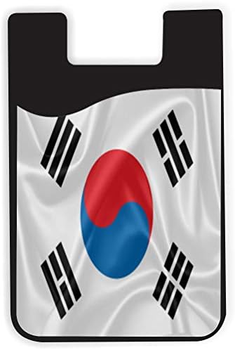 Корея, Дизайн на Знамето на Южна Корея - Силиконов 3 м Лигав Чанта-портфейл за кредитни карти, Приклеивающийся до чехлам