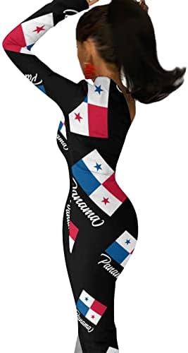 Женствена рокля с Панамски Флаг, на Макси рокля с цепка на Едното рамо и Дълъг Ръкав, Рокля-люлка
