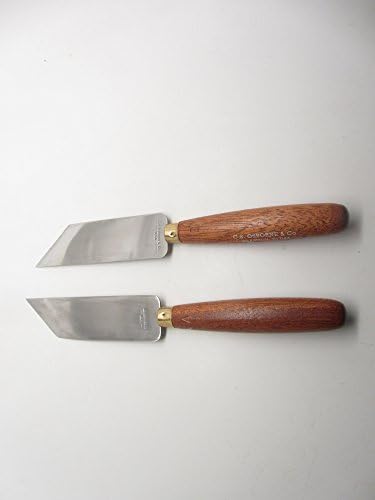 2 Osborne 469A & B Десен и Ляв Нож За Източване на Обувки, Ремонт на Обущарите, Кожевенное Занаят - Произведено в САЩ