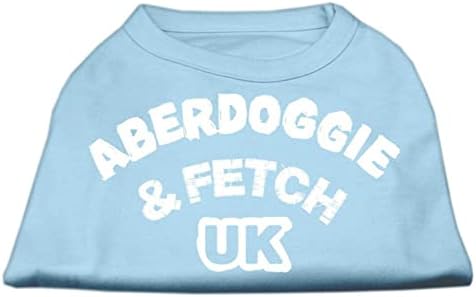 Mirage Pet Products 12-Инчови Тениски Aberdoggie UK СЪС Сито Печат, Среден, Оранжево