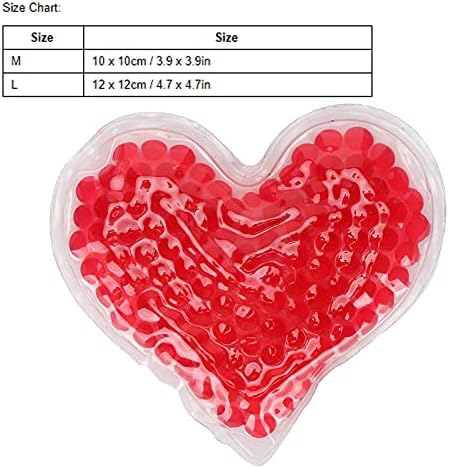 Червен Пакет с Лед за Горещ Студен Компрес във формата на Сърце, 2 Размера Меки Гелевых Топки за Домашния Салон за Красота,