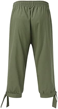Мъжки къси панталони MIASHUI 8, Мъжки къси Панталони за Почивка, Обикновена къси Панталони От Памук и Лен с пятиточечным