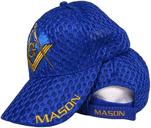 Mason Masons Масонская Подава Франкмасонов Royal Blue Shadow Окото Текстурная Бейзболна Шапка, Мулти, Един Размер Подходящ