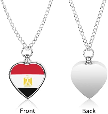 Египетският Флаг Публикува Урна за домашни любимци Огърлица за Пепел Сърцето на Кремация Бижута Паметник Висулка Пепел
