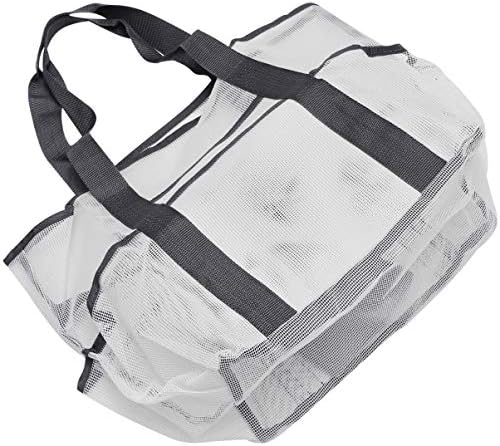 Плажна чанта от естествена мрежа, Пътни чанти-Тоут, Mesh bag-Тоут, Плажна чанта, Плажна Спортна чанта за Пътуване, Кърпи