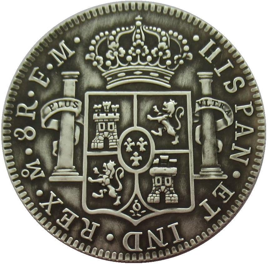 Испански Сребърен долар достойнство 8 рубли 1776 г., Чуждестранна Копие на Възпоменателни монети