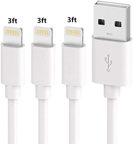 кабел за зарядно устройство sharllen за iPhone (3 опаковки по 3 метра) Кабел за бързо зареждане на iPhone през USB, Дълъг