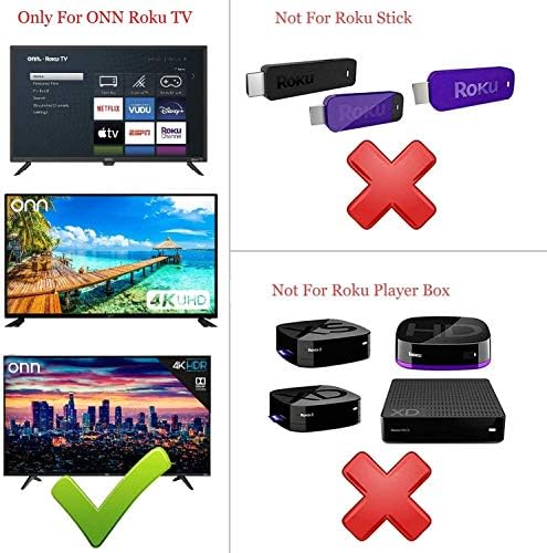 Универсален пулт за дистанционно управление ONN Roku TV, съвместим с всички телевизори ONN Roku 4K UHD LCD Smart HDTV