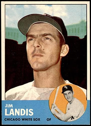 1963 Topps 485 Джим Ландис Чикаго Уайт Сокс (бейзболна карта) в Ню Йорк Уайт Сокс