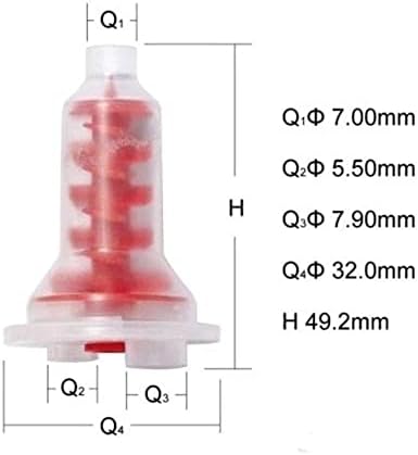 100 БР Еднократна употреба Червена Смесителна Корона Dynamic Impression Със Силиконов Каучук Фолио За Смесване