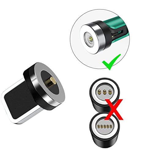 накрайници за магнитни съединители clenye със завъртане на 360 ° Type C (3 броя), съвместими с устройства USB Type C.