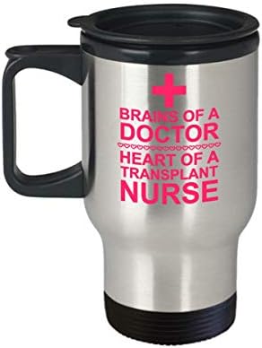 Пътна чаша за медицински сестри-трансплантолога/Подаръци-Чаши за благодарност медицинска сестра/Подарък-Мозъка лекар,
