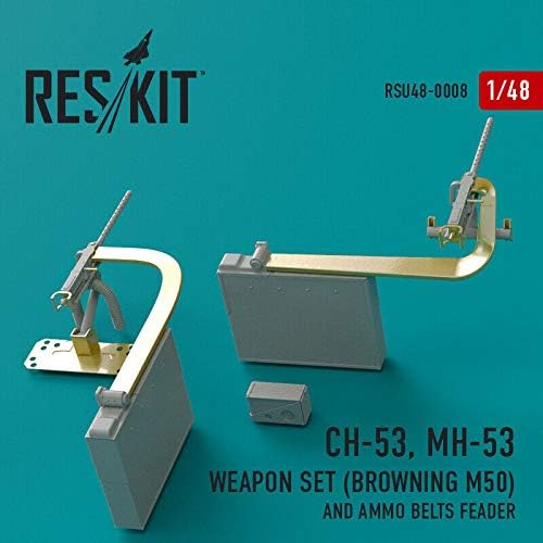 Рескит RSU48-0008 - 1/48 – Набор от оръжия CH-53,MH-53, Патронташ за покровители Browning M50 feader