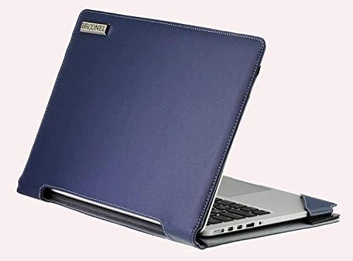 Серия Broonel - Profile - Син Кожен калъф за лаптоп, който е Съвместим с 14-инчов лаптоп Dell Latitude 7440