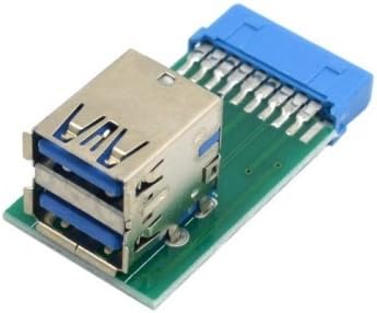 JSER Вертикален Двоен конектор USB 3.0 A Type за свързване към дънната платка 19Pin 20Pin Адаптер конектор заглавието кутии PCBA